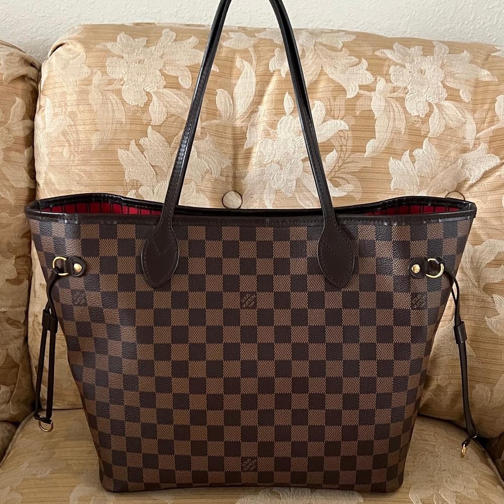 Louis Vuitton Dark Brown Checkered Tote